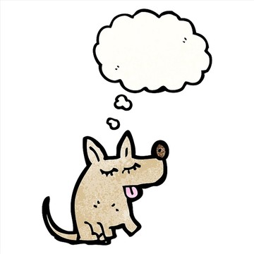 卡通小狗矢量圖