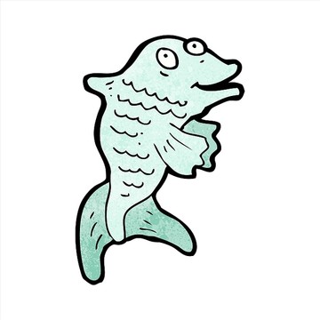 卡通魚矢量圖