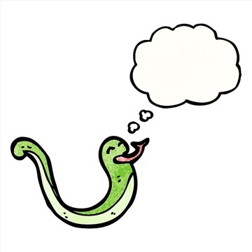 卡通蛇矢量圖