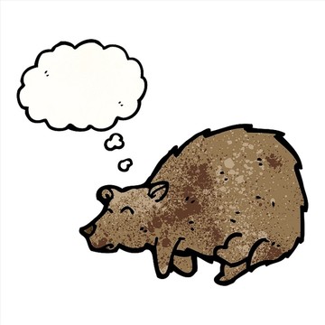 卡通熊矢量圖
