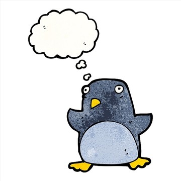 卡通動物企鵝插畫