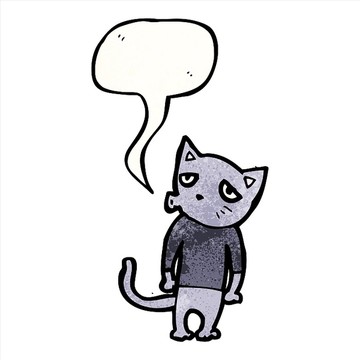 卡通動物貓咪插畫