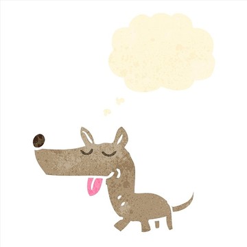 卡通動(dòng)物狗狗插畫