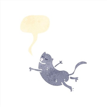 卡通動物貓咪插畫