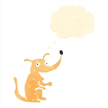 卡通動物狗狗插畫