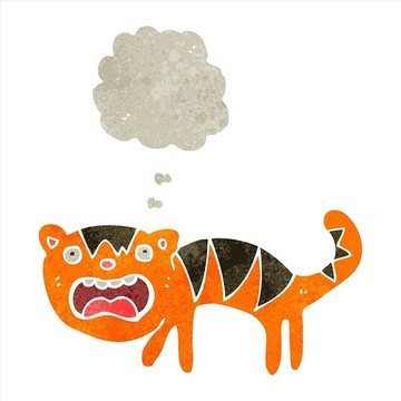 卡通動(dòng)物老虎插畫
