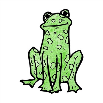 卡通動(dòng)物青蛙插畫(huà)