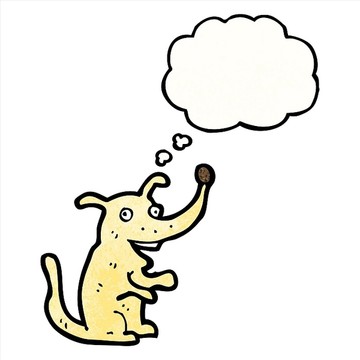 卡通動(dòng)物狗狗插畫