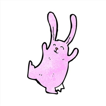 卡通动物兔子插画