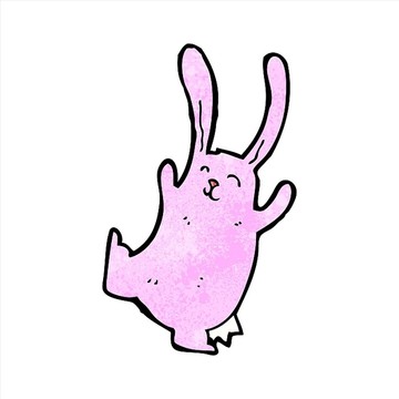 卡通動物兔子插畫