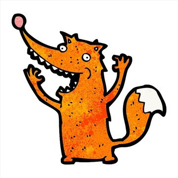卡通動物狐貍插畫