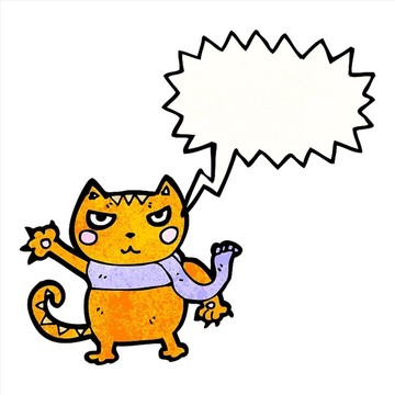 卡通動物貓咪插畫