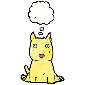 卡通動(dòng)物狗狗插畫