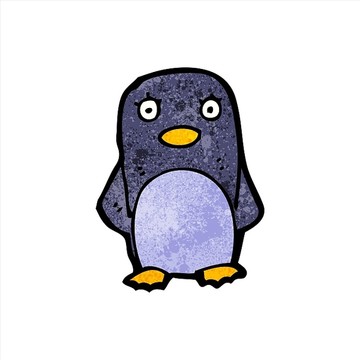 卡通動物企鵝插畫