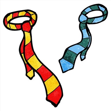 卡通領帶插畫