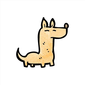 卡通動(dòng)物狗狗插畫
