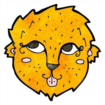 卡通獅子插畫
