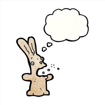 卡通動物兔子插畫