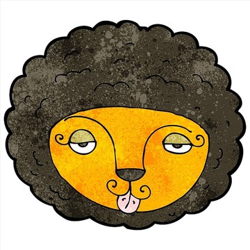 卡通獅子插畫