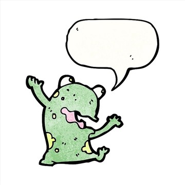 卡通動物青蛙插畫
