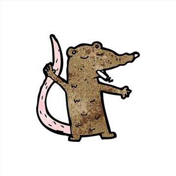 卡通動物老鼠插畫