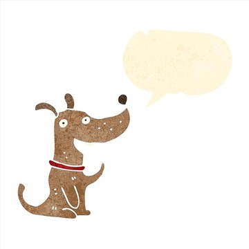 卡通動物狗狗插畫