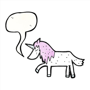 卡通動(dòng)物獨(dú)角獸插畫(huà)