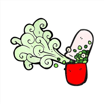 卡通膠囊插畫