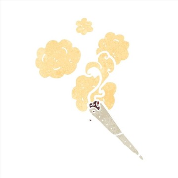 卡通香煙插畫
