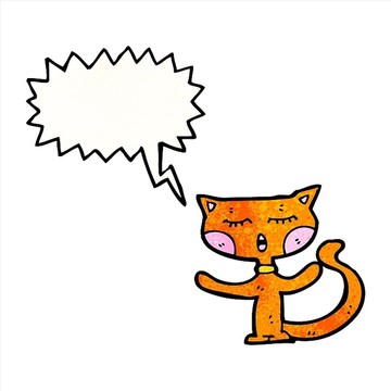 卡通動物貓插畫