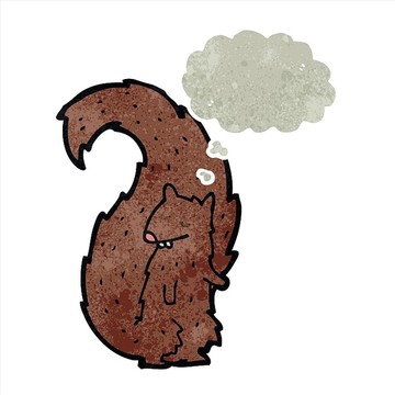 卡通動(dòng)物松鼠插畫