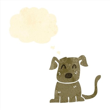 卡通狗狗插畫