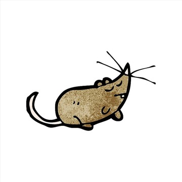 卡通動(dòng)物老鼠插畫
