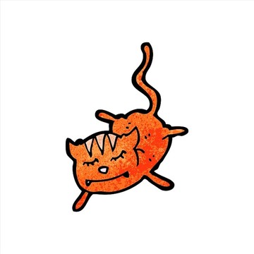 卡通動物貓咪插畫