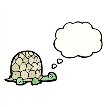 卡通動物烏龜插畫