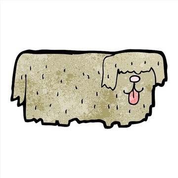 卡通動物狗狗插畫