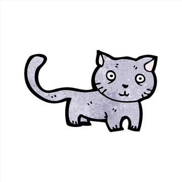 卡通動(dòng)物貓咪插畫