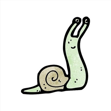 卡通動(dòng)物蝸牛插畫(huà)