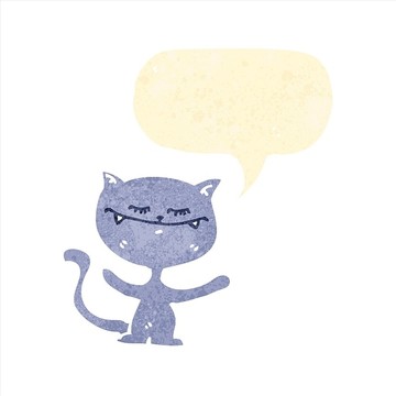 卡通動物貓咪插畫