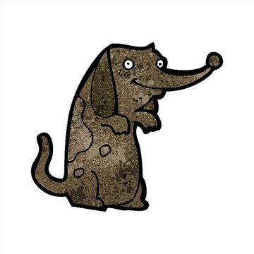 卡通動物狗狗插畫