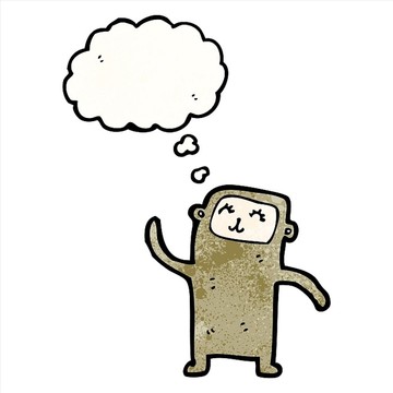 卡通動物猩猩插畫