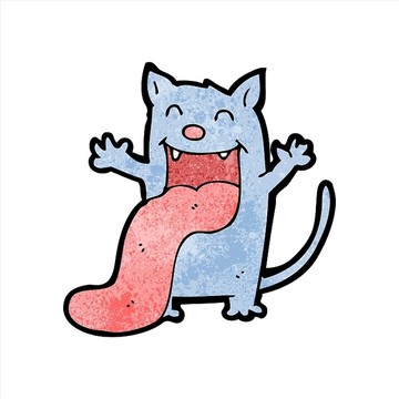 卡通動物貓咪插畫