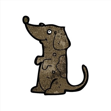 卡通動物狗狗插畫