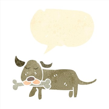 卡通動物狗狗插畫