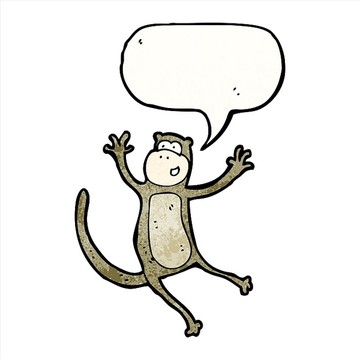 卡通动物猴子插画