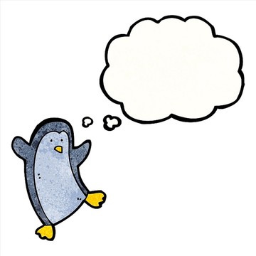 卡通動物企鵝插畫