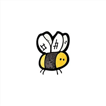 卡通动物蜜蜂插画