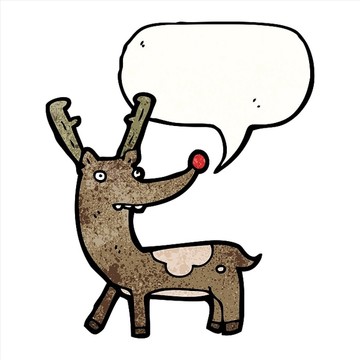 卡通動(dòng)物馴鹿插畫(huà)