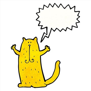 卡通動物貓咪插畫