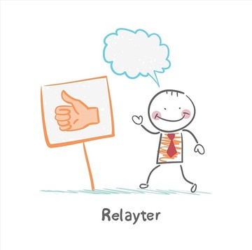 relayter站旁邊的標志